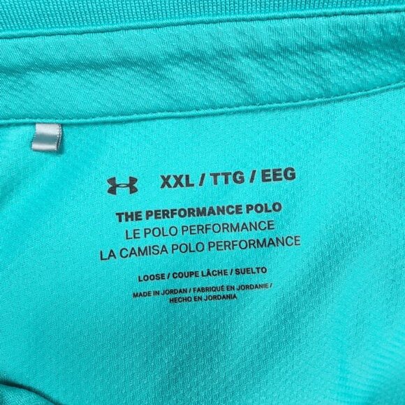 Under Armour Shirt Mens 2XL Playoff Polo Golf Athletic Performance Loose Fit - Picture 3 of 7